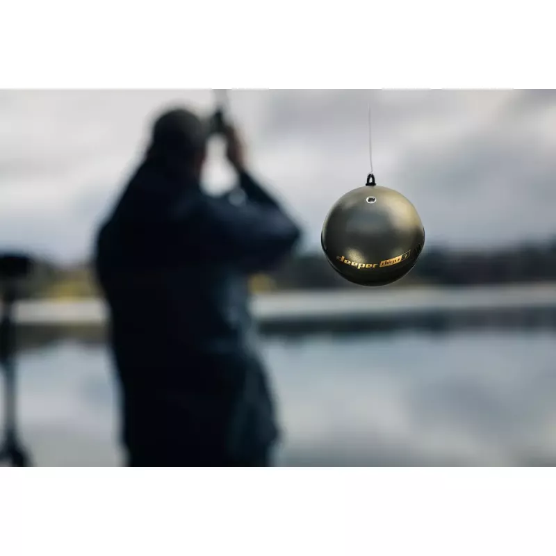 Tragbares Fischfinder deeper Smart Sonar CHIRP+3 Wi‑Fi — auswerfbares kabelloses Sonar, max. Tiefe 100 m, Kegelwinkel 47°/20°/7°, Wi‑Fi, GPS/GLONASS