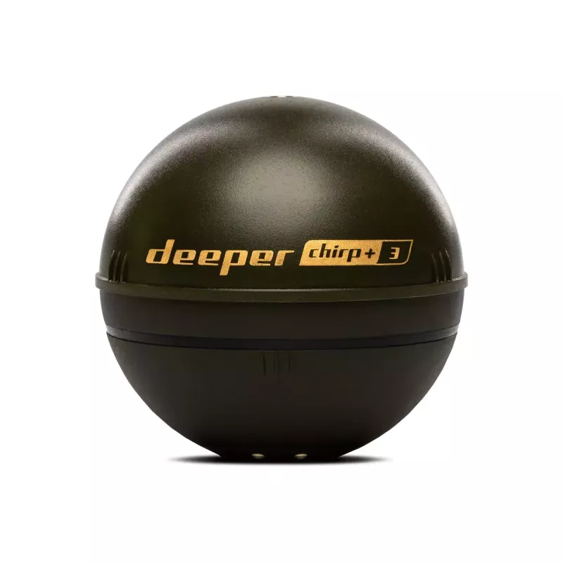 Tragbares Fischfinder deeper Smart Sonar CHIRP+3 Wi‑Fi — auswerfbares kabelloses Sonar, max. Tiefe 100 m, Kegelwinkel 47°/20°/7°, Wi‑Fi, GPS/GLONASS