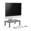Freistehende Tischmonitorhalterung GEMBIRD MS-TABLE-01 – ein Bildschirm, 20 kg Kapazität, schwarz, manuelle Höhenverstellung 100–140 mm
