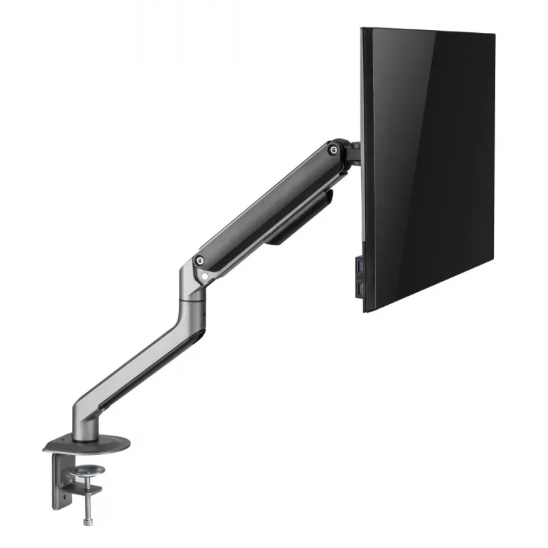 Monitorhalterung Gembird MA-DA1-05 Klemme/Tischdurchführung für 17–32 Zoll Bildschirme, VESA 75x75–100x100, max. Traglast 9 kg, grau