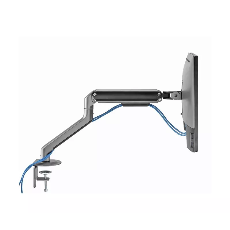 Monitorhalterung Gembird MA-DA1-05 Klemme/Tischdurchführung für 17–32 Zoll Bildschirme, VESA 75x75–100x100, max. Traglast 9 kg, grau