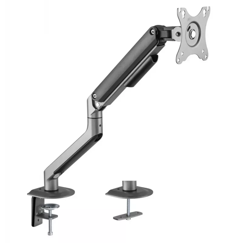 Monitorhalterung Gembird MA-DA1-05 Klemme/Tischdurchführung für 17–32 Zoll Bildschirme, VESA 75x75–100x100, max. Traglast 9 kg, grau