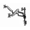 Monitorhalterung GEMBIRD MA-DA3-01 3-Arm Tischklemme/Tischdurchführung für bis zu 3×27 Zoll, VESA 75/100, Gasfeder, schwarz