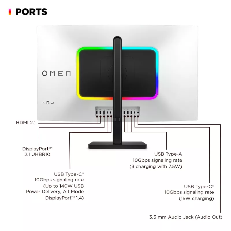 HP OMEN Transcend 31,5 Zoll UHD 240 Hz OLED Gaming Monitor – Transcend 32