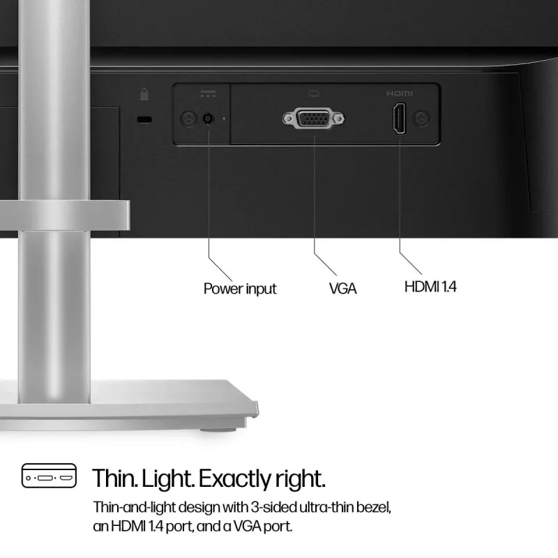 HP Desktop Monitor - Series 5 524sh - 24in - 1920x1080 (FHD) - IPS - Höhenverstellbar