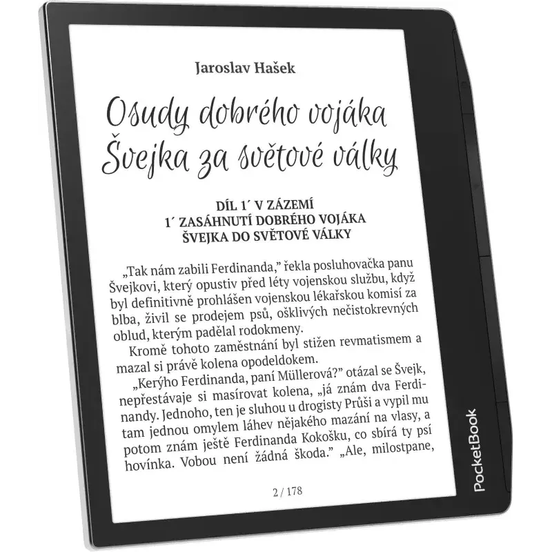 E-Book-Reader PocketBook 700 Era — 7 Zoll E Ink Carta Touchscreen, 16 GB, Hintergrundbeleuchtung, Bluetooth, wasserbeständig