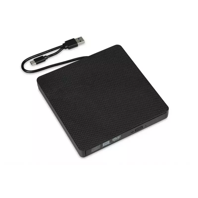 Optisches Laufwerk IBOX IED03 DVD±RW USB 3.1 Gen1 (USB-C) Schwarz, Tray, 24x CD / 8x DVD