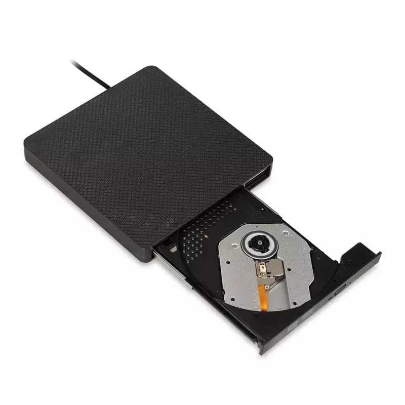 Optisches Laufwerk IBOX IED03 DVD±RW USB 3.1 Gen1 (USB-C) Schwarz, Tray, 24x CD / 8x DVD