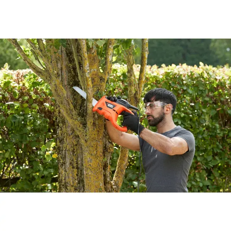 Bügelsäge Schwarz & Decker KS880EC-QS – Bügelsäge, Klingenlänge 23,9 cm, ergonomischer Griff, orange