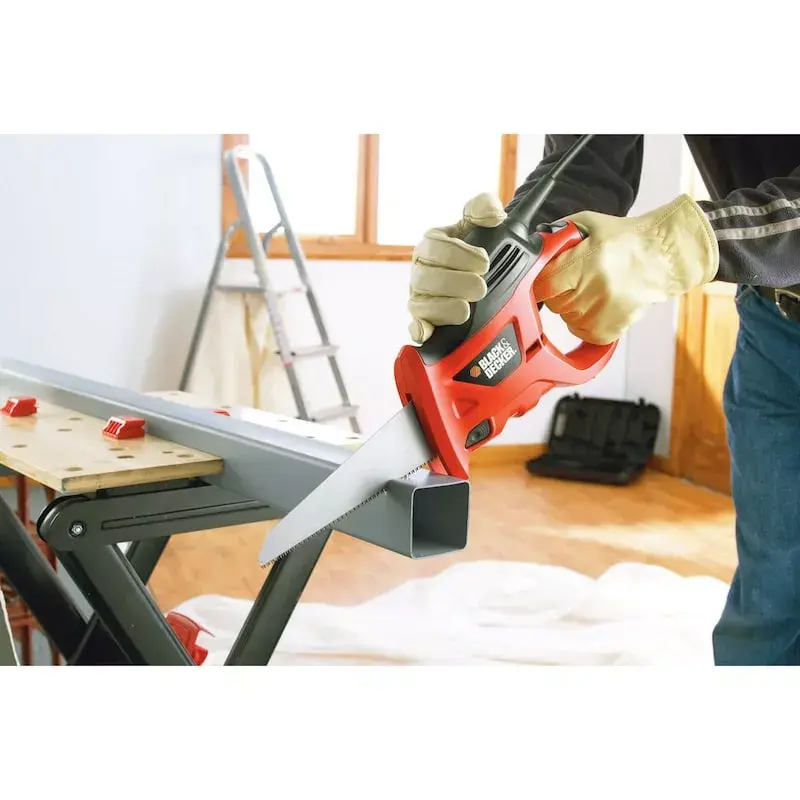 Bügelsäge Schwarz & Decker KS880EC-QS – Bügelsäge, Klingenlänge 23,9 cm, ergonomischer Griff, orange