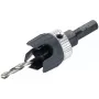 Schraubenstarter Wolfcraft 2544000, Sechskantschaft, Werkzeugstahl, für Nichteisenmetall, 90°-Versenkung, inklusive Inbusschlüssel