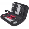 Network Tool Kit INTELLINET 4-teilig — Auflegewerkzeug, Crimpwerkzeug, Netzwerkkabeltester, schwarz
