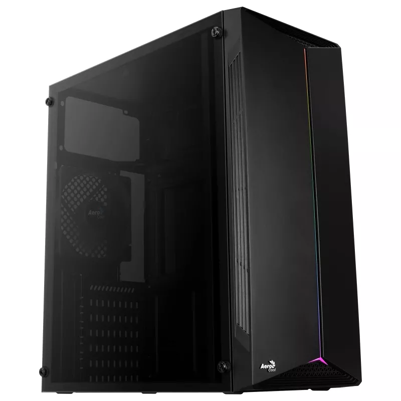Aerocool Split Midi Tower Schwarz