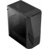 PC-Gehäuse AEROCOOL Zauron Midi Tower Schwarz — Midi-Tower, Seitenfenster, unterstützt ATX/microATX/Mini-ITX, max. GPU 32,5 cm, CPU-Kühlerhöhe 166 mm, 2x 3,5-Zoll-Einschübe, 4x 2,5-Zoll-Einschübe