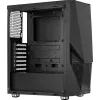 PC-Gehäuse AEROCOOL Zauron Midi Tower Schwarz — Midi-Tower, Seitenfenster, unterstützt ATX/microATX/Mini-ITX, max. GPU 32,5 cm, CPU-Kühlerhöhe 166 mm, 2x 3,5-Zoll-Einschübe, 4x 2,5-Zoll-Einschübe