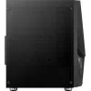 PC-Gehäuse AEROCOOL Zauron Midi Tower Schwarz — Midi-Tower, Seitenfenster, unterstützt ATX/microATX/Mini-ITX, max. GPU 32,5 cm, CPU-Kühlerhöhe 166 mm, 2x 3,5-Zoll-Einschübe, 4x 2,5-Zoll-Einschübe