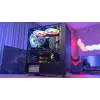 PC Midi Tower Gehäuse AEROCOOL Graphite‑G‑BK‑v2 — Schwarz, ATX/Micro‑ATX/Mini‑ITX, vorne 2×140 mm + hinten 1×140 mm