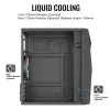 PC-Gehäuse AEROCOOL Raider Mini G V3 Mini-ITX / microATX, schwarz, Seitenfenster, grüne LED, max. GPU 285 mm, CPU-Kühler 159 mm
