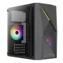 PC-Gehäuse AEROCOOL Raider Mini G V3 Mini-ITX / microATX, schwarz, Seitenfenster, grüne LED, max. GPU 285 mm, CPU-Kühler 159 mm