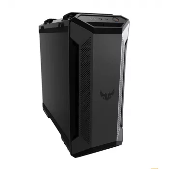 PC-Gehäuse ASUS TUF Gaming GT501 Midi Tower — Schwarz, unterstützt ATX/Micro‑ATX/Mini‑ITX/E‑ATX, 3x120mm Front, 1x140mm Rückseite, 42 cm GPU, 18 cm CPU-Kühler