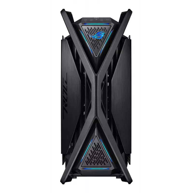 PC-Gehäuse ASUS ROG Hyperion GR701 BTF Edition Tower — schwarz, gehärtetes Glas, Unterstützung für E-ATX/ATX/microATX, 46 cm GPU, 420 mm oberer Radiator