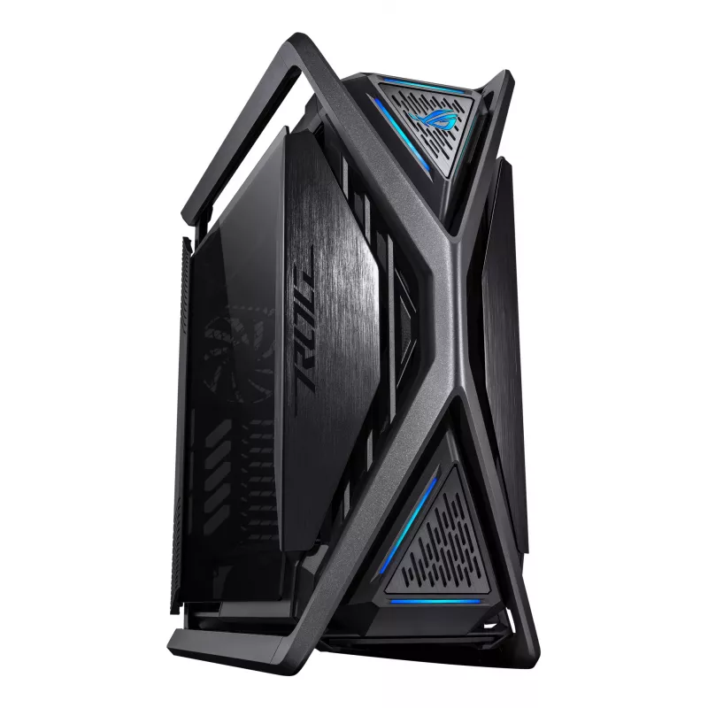 PC-Gehäuse ASUS ROG Hyperion GR701 BTF Edition Tower — schwarz, gehärtetes Glas, Unterstützung für E-ATX/ATX/microATX, 46 cm GPU, 420 mm oberer Radiator