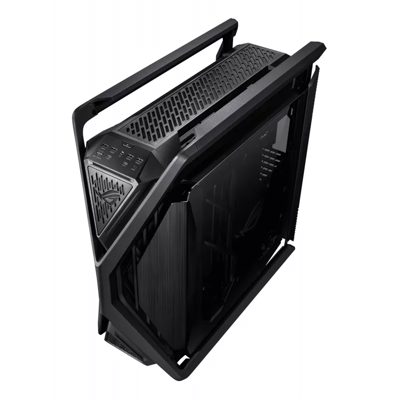 PC-Gehäuse ASUS ROG Hyperion GR701 BTF Edition Tower — schwarz, gehärtetes Glas, Unterstützung für E-ATX/ATX/microATX, 46 cm GPU, 420 mm oberer Radiator