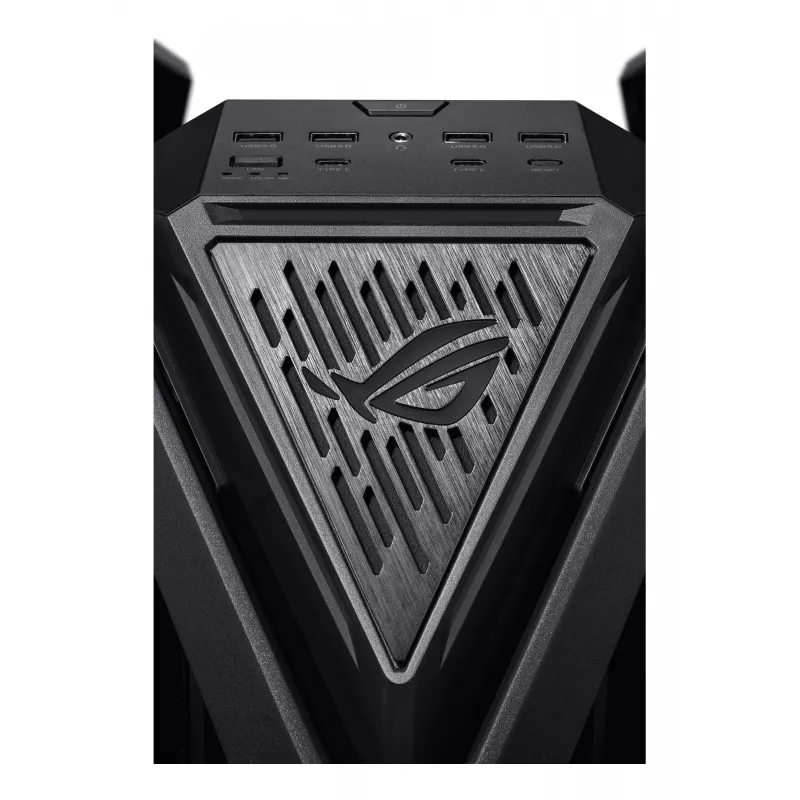 PC-Gehäuse ASUS ROG Hyperion GR701 BTF Edition Tower — schwarz, gehärtetes Glas, Unterstützung für E-ATX/ATX/microATX, 46 cm GPU, 420 mm oberer Radiator