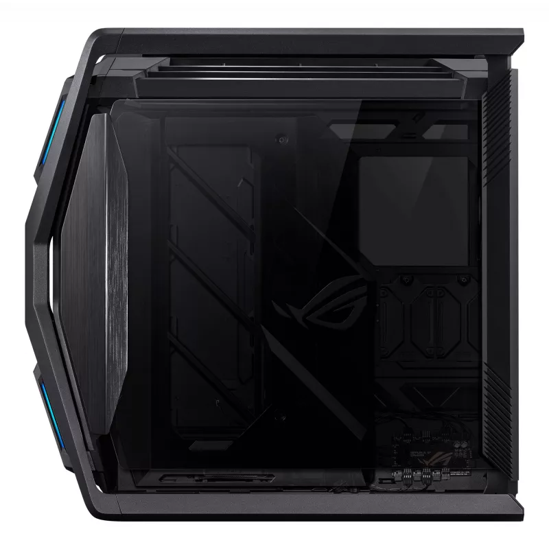 PC-Gehäuse ASUS ROG Hyperion GR701 BTF Edition Tower — schwarz, gehärtetes Glas, Unterstützung für E-ATX/ATX/microATX, 46 cm GPU, 420 mm oberer Radiator