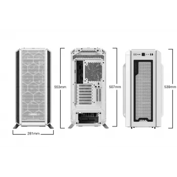 PC-Gehäuse be quiet! Silent Base 802 Window White Midi Tower