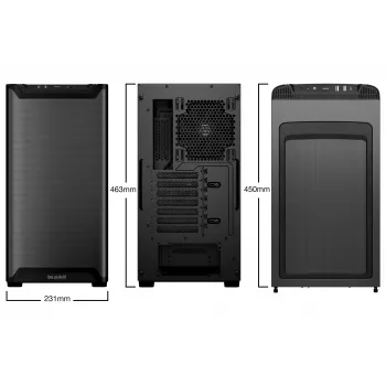 PC-Gehäuse be quiet! PURE BASE 501 Airflow Midi Tower Schwarz