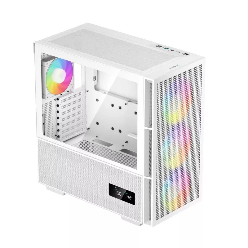 DEEPCOOL CH560 DIGITAL WH Midi Tower Gehäuse - Weiß