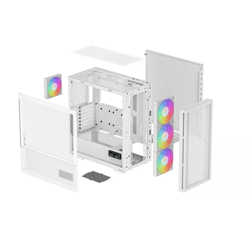 DEEPCOOL CH560 DIGITAL WH Midi Tower Gehäuse - Weiß