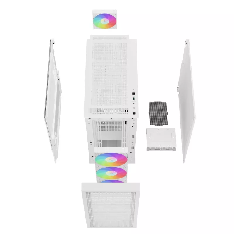 DEEPCOOL CH560 DIGITAL WH Midi Tower Gehäuse - Weiß