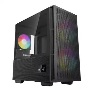 DEEPCOOL Ch360 Digital Micro Tower Gehäuse – Schwarz