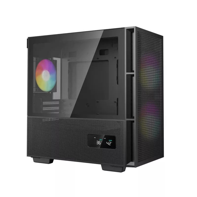DEEPCOOL Ch360 Digital Micro Tower Gehäuse – Schwarz