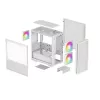 DeepCool CH360 Micro-ATX PC-Gehäuse, Hartglas, ohne Netzteil, Weiß