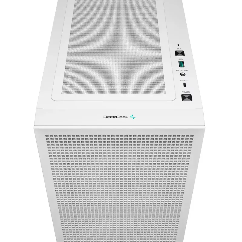DeepCool CH360 Micro-ATX PC-Gehäuse, Hartglas, ohne Netzteil, Weiß