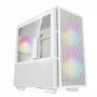 DeepCool CH360 Micro-ATX PC-Gehäuse, Hartglas, ohne Netzteil, Weiß