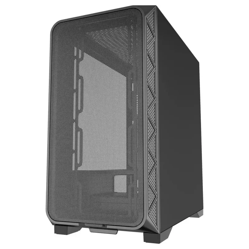 Computergehäuse Gembird CCC-FC-MK200 ATX-Gehäuse schwarz
