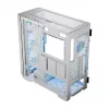 PC-Gehäuse MODECOM HORIZON FLOW MIDI Weiss — Midi-Tower, ARGB, gehärtetes Glas, micro ATX, USB-C, 3x140mm vorne, 1x140mm hinten, GPU bis 400 mm, CPU-Kühlerhöhe 172 mm