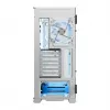 PC-Gehäuse MODECOM HORIZON FLOW MIDI Weiss — Midi-Tower, ARGB, gehärtetes Glas, micro ATX, USB-C, 3x140mm vorne, 1x140mm hinten, GPU bis 400 mm, CPU-Kühlerhöhe 172 mm