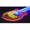 LED-Neon-Leuchtschild ActiveJet AJE-NEON GUITAR mehrfarbig USB 5V, 240×176×20 mm, Aufputzmontage