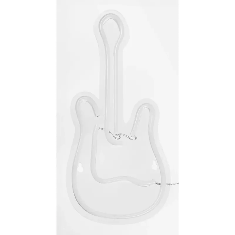 LED-Neon-Leuchtschild ActiveJet AJE-NEON GUITAR mehrfarbig USB 5V, 240×176×20 mm, Aufputzmontage