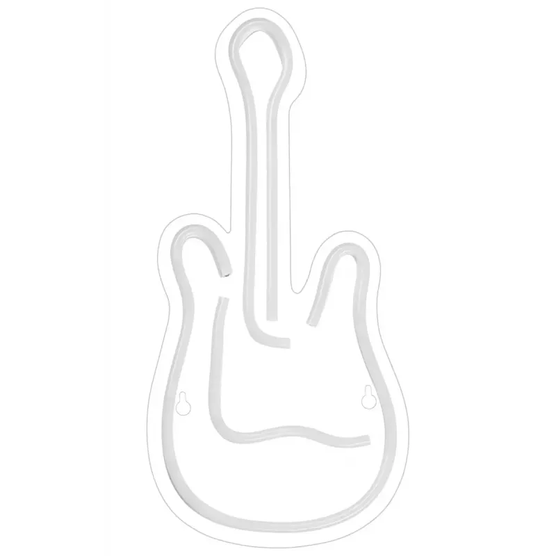 LED-Neon-Leuchtschild ActiveJet AJE-NEON GUITAR mehrfarbig USB 5V, 240×176×20 mm, Aufputzmontage