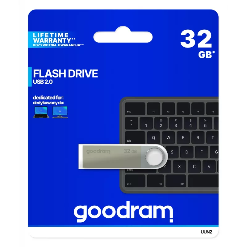 Goodram UUN2 USB-Stick 32 GB USB Typ-A 2.0 Silber