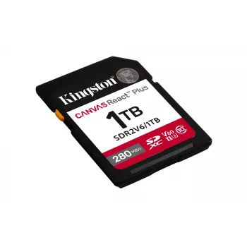 Kingston Technology 1TB Canvas React Plus SDXC UHS-II 280R/150W U3 V60 für Full HD/4K