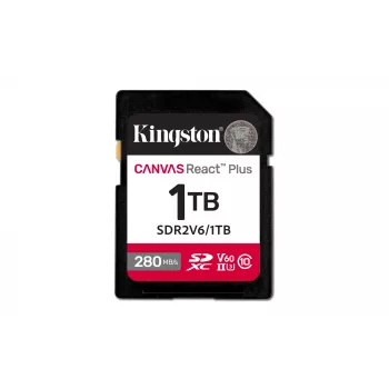 Kingston Technology 1TB Canvas React Plus SDXC UHS-II 280R/150W U3 V60 für Full HD/4K