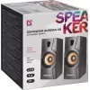 Kabelgebundener Desktop-Lautsprecher DEFENDER Aurora S8 — 2.0, 8 W RMS, USB-Stromversorgung, 3,5 mm, schwarz