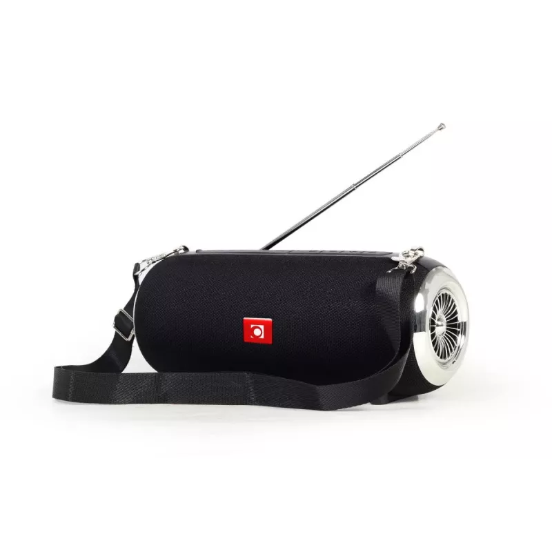 GEMBIRD tragbarer BT-Lautsprecher mit FM-Radio und Antenne - Schwarz